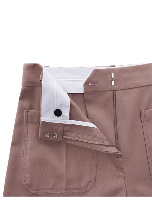 Victoria Beckham Alina twill wide-leg pants Lilac Victoria Beckham | 1325WTR005115D9476 MAUVE